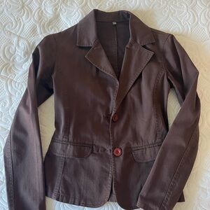 Brown Women's Blazer - Mango Europe